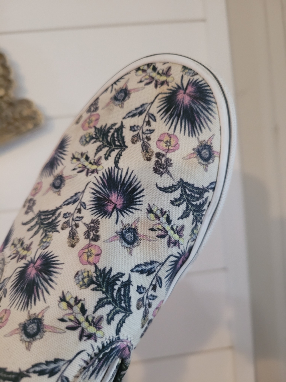 Vans Slip-On Floral Canvas Sneakers - Picture 5 of 13